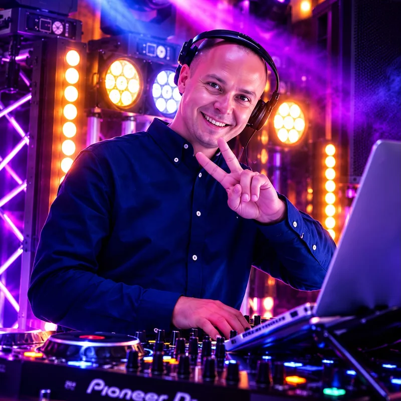 DJ KEX za mixážním pultem